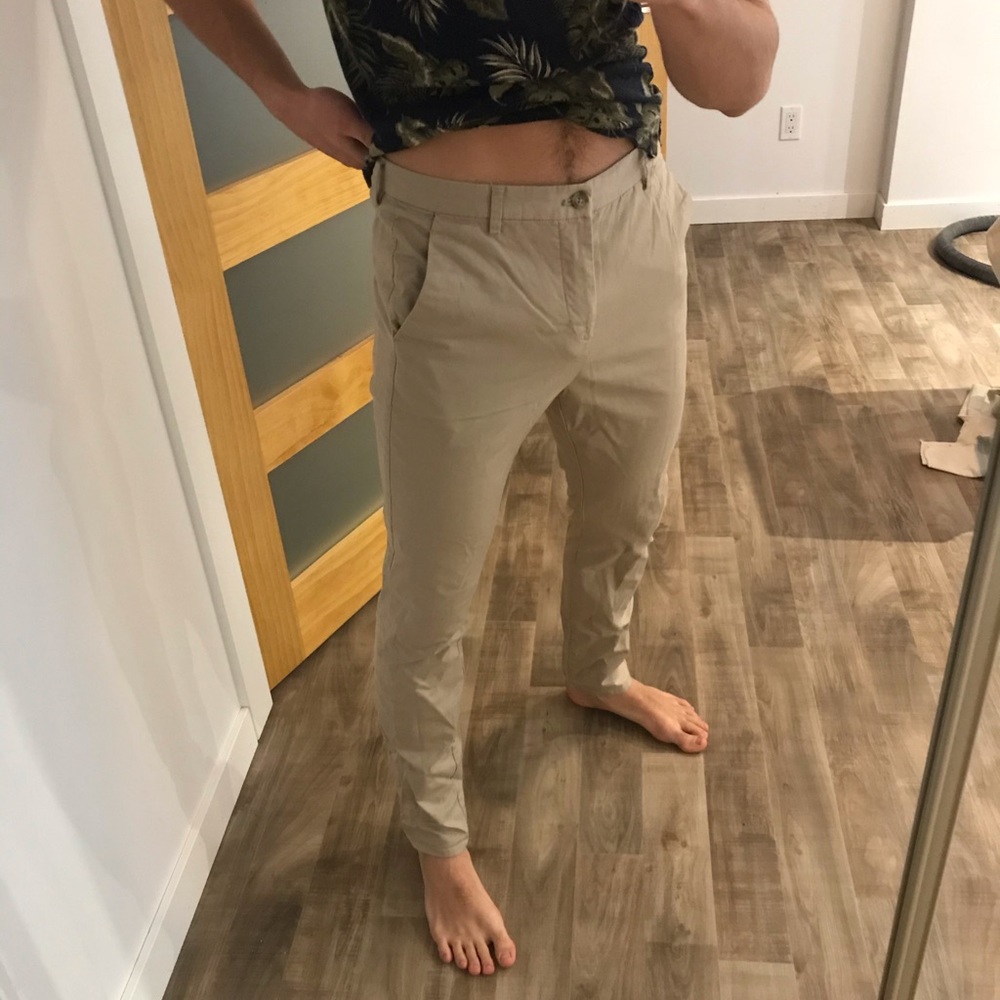 H&M Slim Pants Beige